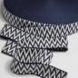 Preview: Gurtband Jaquard | Chevron dunkelblau